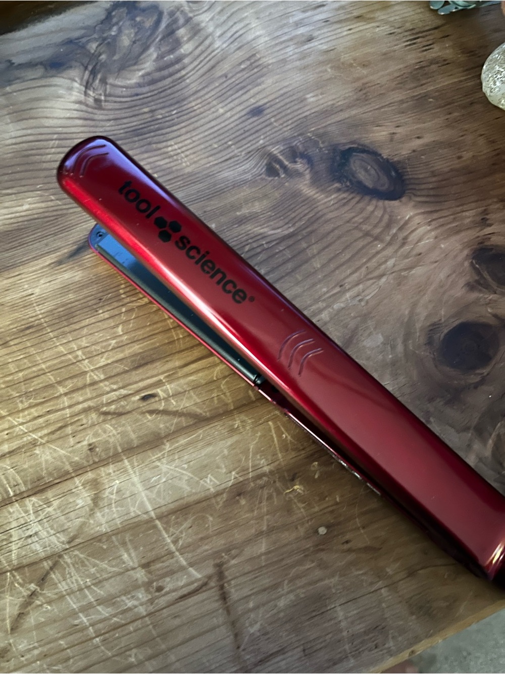 Tool Science Red Hair Straightener - Sleek Mini Flat Iron